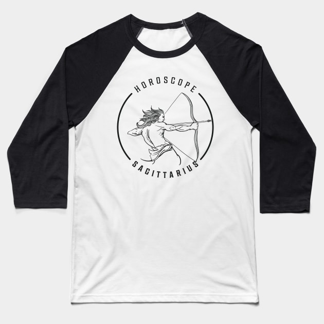 Zodiac Sign Sagittaurius Baseball T-Shirt by Snowman store